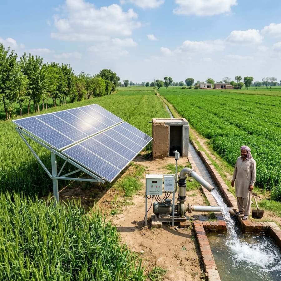 Agricultural Solar Tubewell System in Sargodha